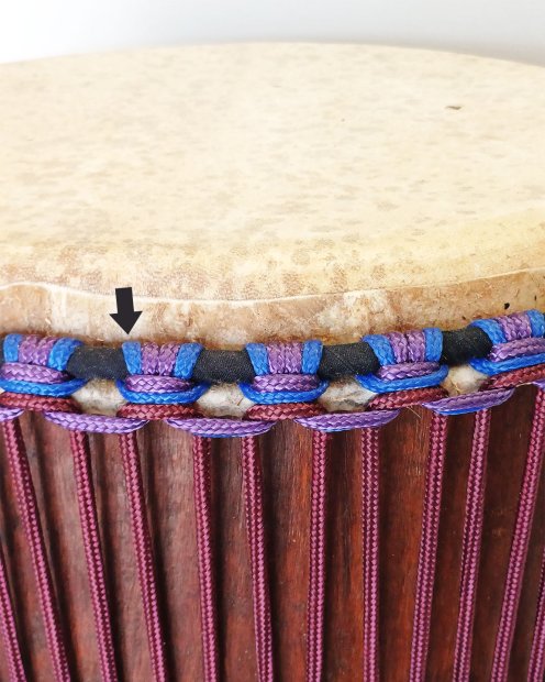 PES hollow djembe rope 5 mm Bleu de France 100 m