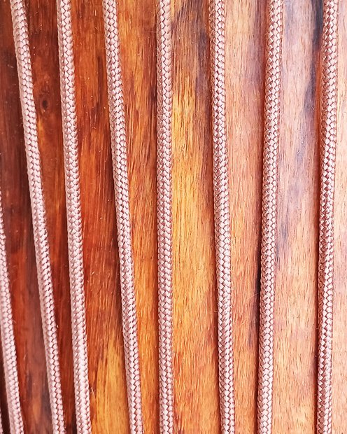 PES reinforced djembe drum rope 5 mm Copper brown 100 m