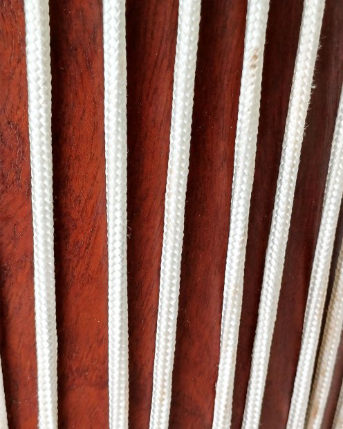 PES reinforced djembe drum rope 5 mm Ecru 100 m