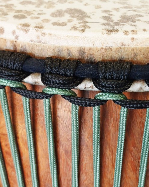 PES reinforced djembe drum rope 5 mm Salvia 20 m
