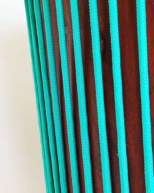 PES reinforced djembe drum rope 5 mm Emerald green 20 m
