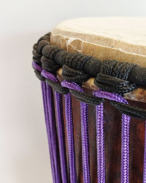 PES reinforced djembe drum rope 5 mm Violet 100 m