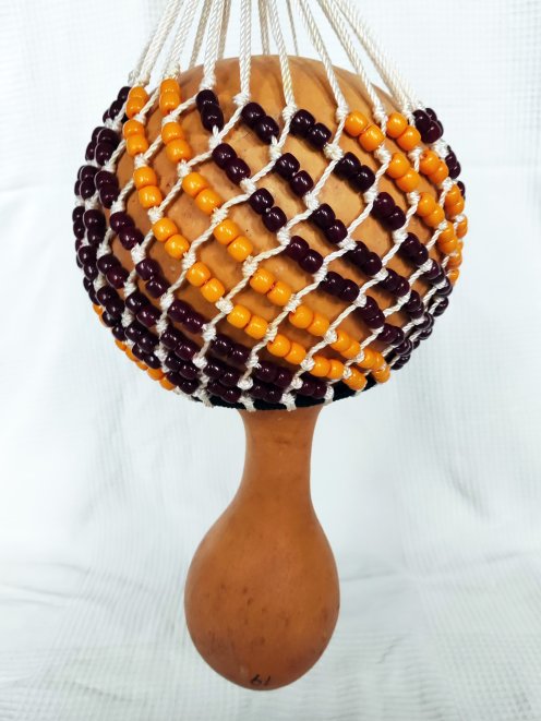 Medium-sized djabara - African Shekere yabara