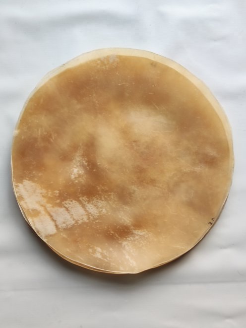 Large thick steer skin, buffalo skin, bull skin or cow skin without hair for djembe drum percussion