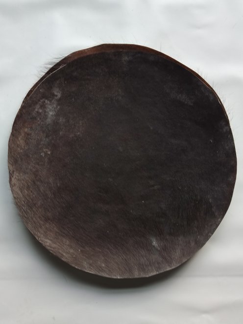 Large Buffalo skin or very very thick steer skin with hair for djembe drum