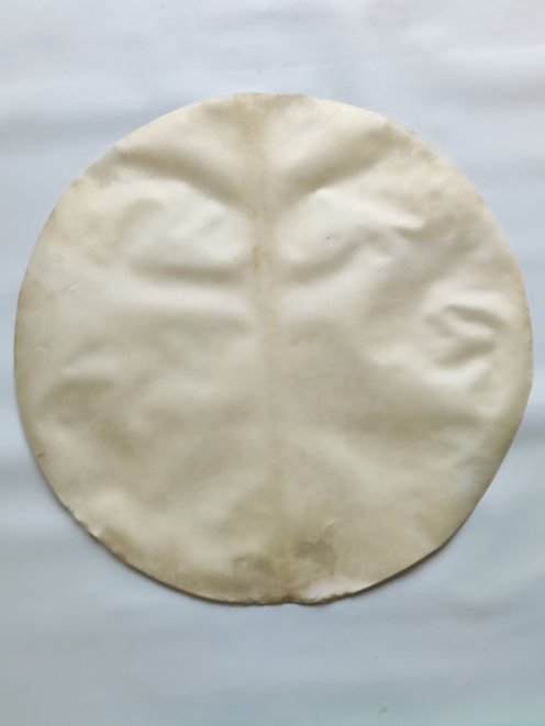 Very large thin shaved djembe drum percussion elk skin