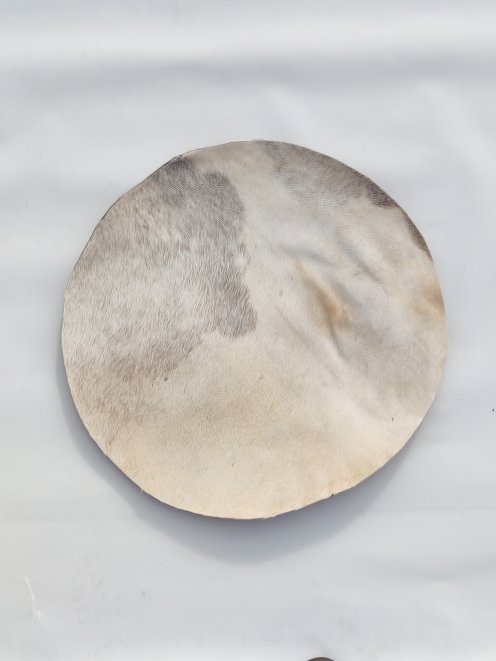 Very thin donkey skin with hair for djembe drum M