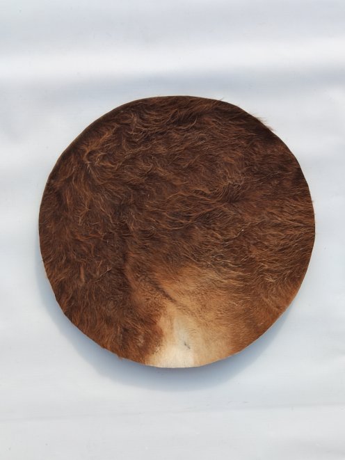 Thick mule skin with hair for djembe drum