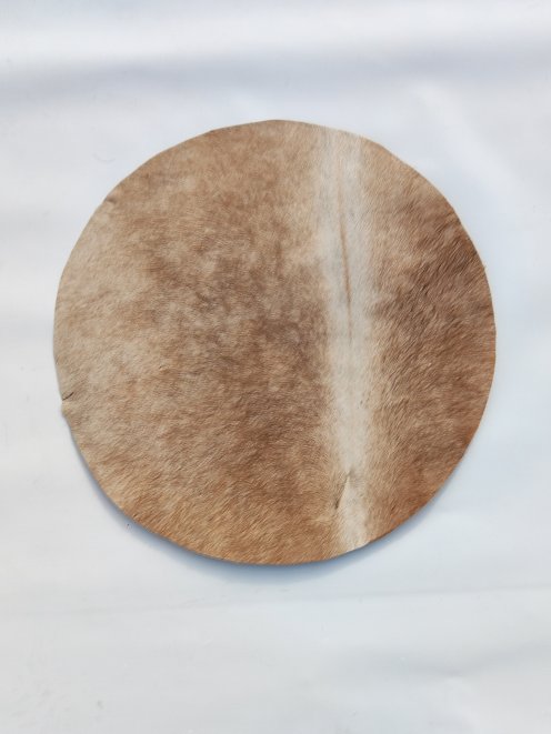 Semi-thick mule skin with hair for dunun drum M