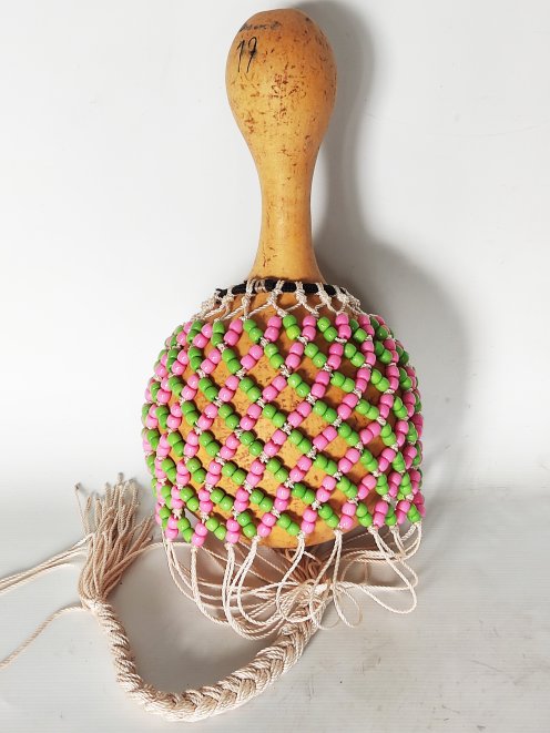 Medium-sized djabara - African Shekere yabara
