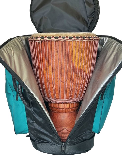 Percussion Africaine Premium djembe bag XXL Teal blue