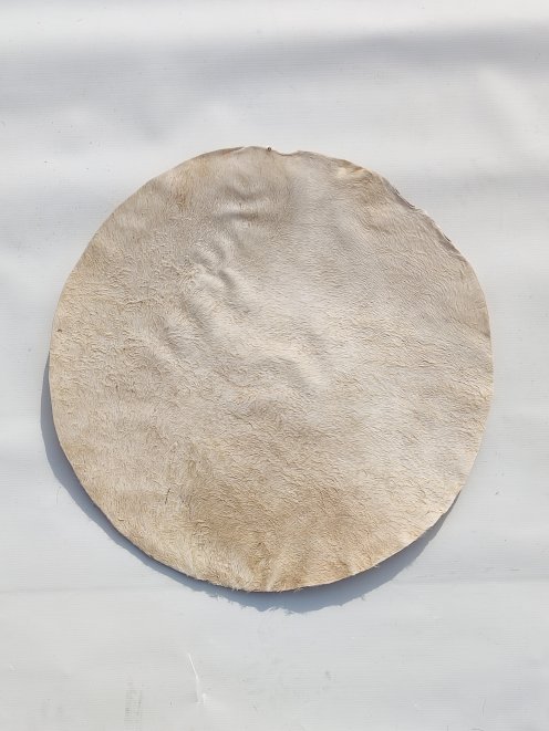 Thin donkey skin with hair for djembe drum M