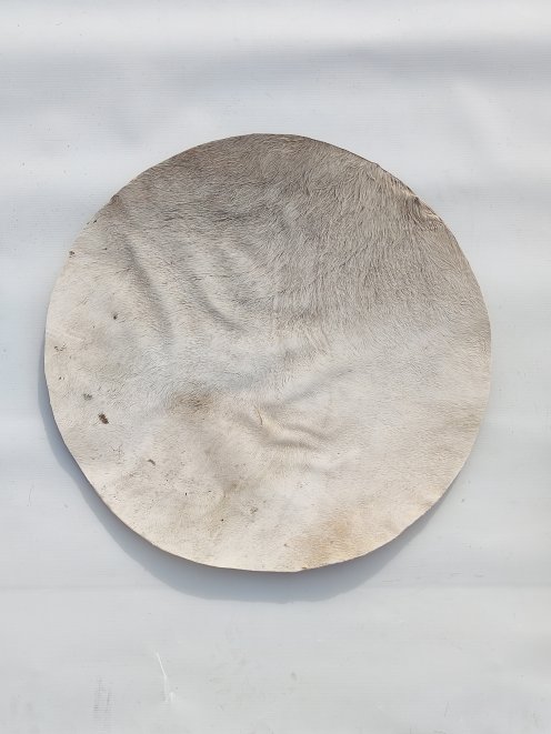 Semi-thick donkey skin with hair for dunun drum M