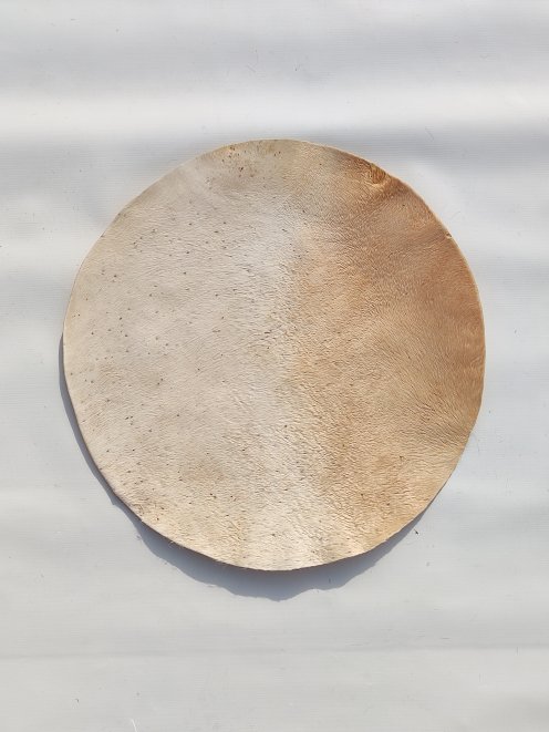 Thin mule skin with hair for djembe drum M