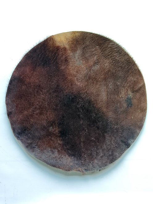 Large thin horse skin with hair for djembe drum