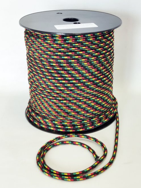 Djembe PES rope 5 mm Black / Panafrica 100 m