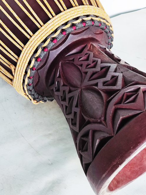 Custom-made djembe - Signature Mali djembe