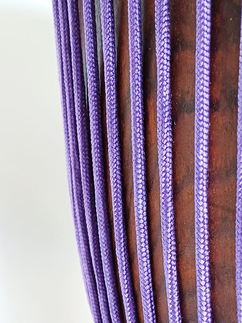 PES reinforced djembe drum rope 5 mm Violet 100 m