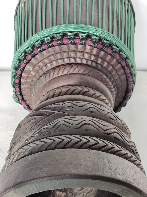 PES reinforced djembe drum rope 5 mm Bottle green 100 m