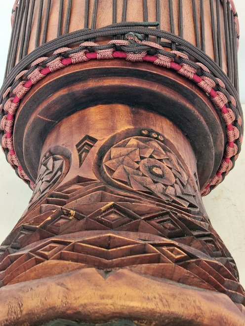 Custom-made djembe - Signature Guinea djembe