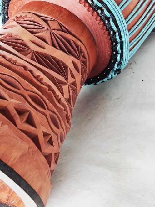 Custom-made djembe - Signature Guinea djembe