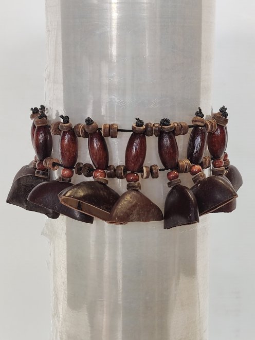 African seeds rattle - Entada rattle bracelet CRE16A