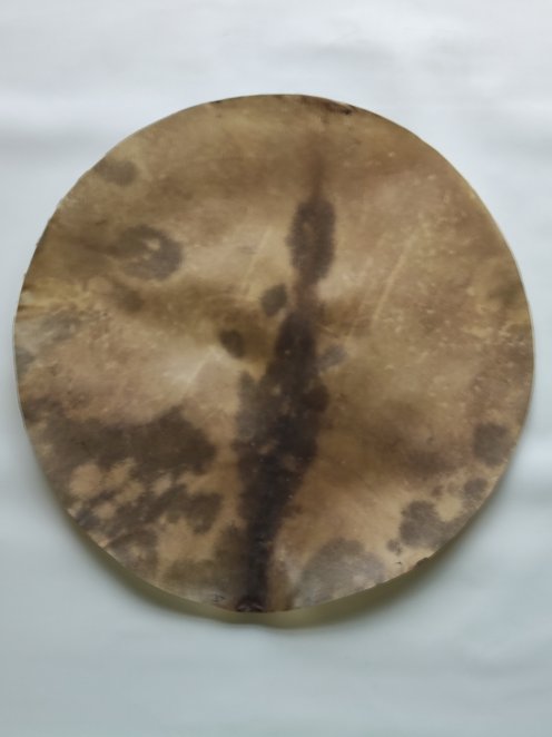Very large very thick shaved djembe drum percussion deer skin