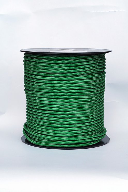 Green Ø5 mm pre-stretched alpine rope for djembe drum - Djembe rope