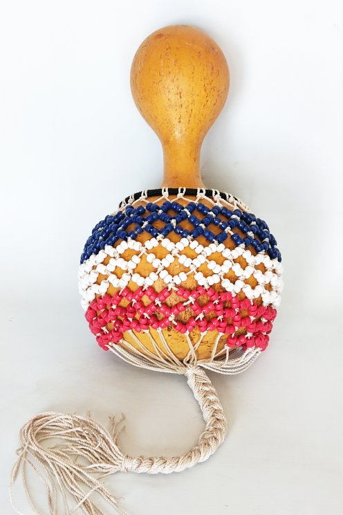 Medium-sized djabara - African Shekere yabara
