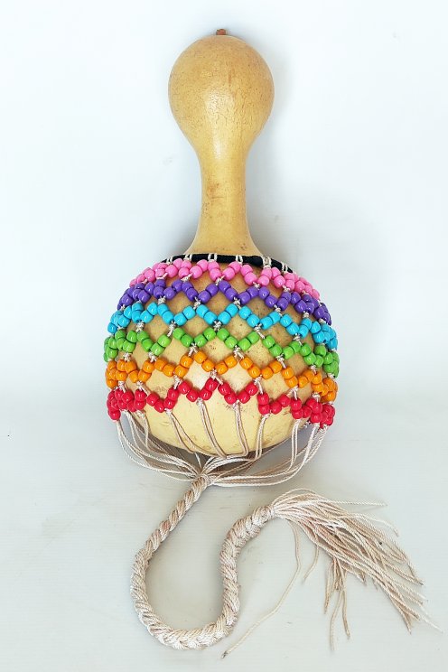 Medium-sized djabara - African Shekere yabara