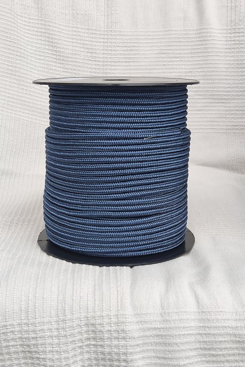 Halyard spool Ø5 mm denim blue for djembe drum
