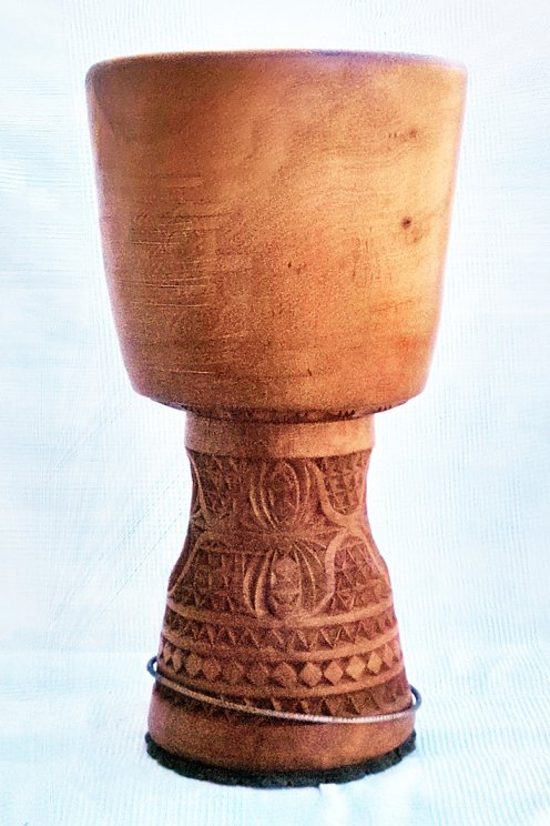 Mahogany (djala) Guinea djembe shell - High end djembe