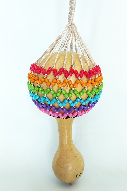Medium-sized djabara - African Shekere yabara