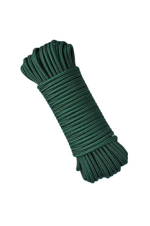 PES reinforced djembe drum rope 5 mm Bottle green 20 m