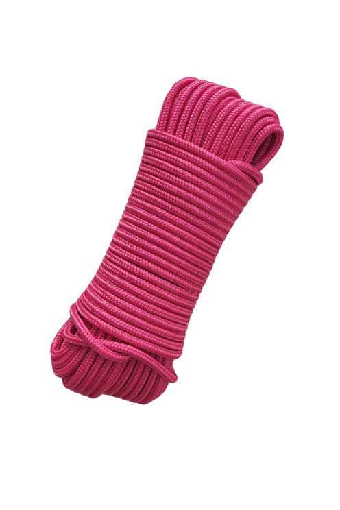 PES reinforced djembe drum rope 5 mm Raspberry 20 m