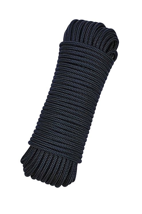 Braided rope with core Ø5 mm navy blue 20 m - Djembe drum rope