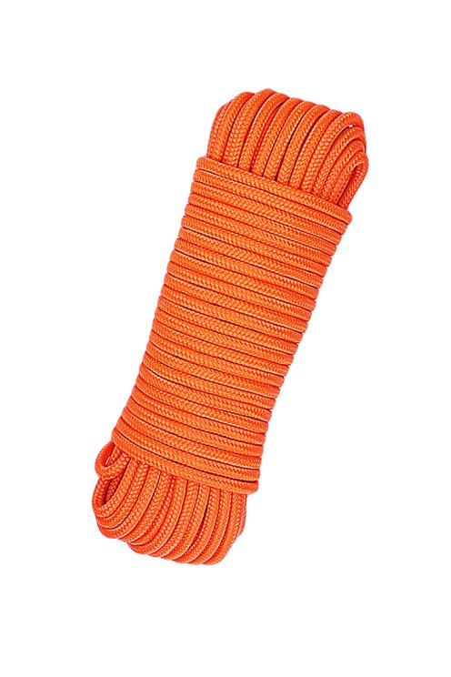 PES reinforced djembe drum rope 5 mm Fluo orange 20 m