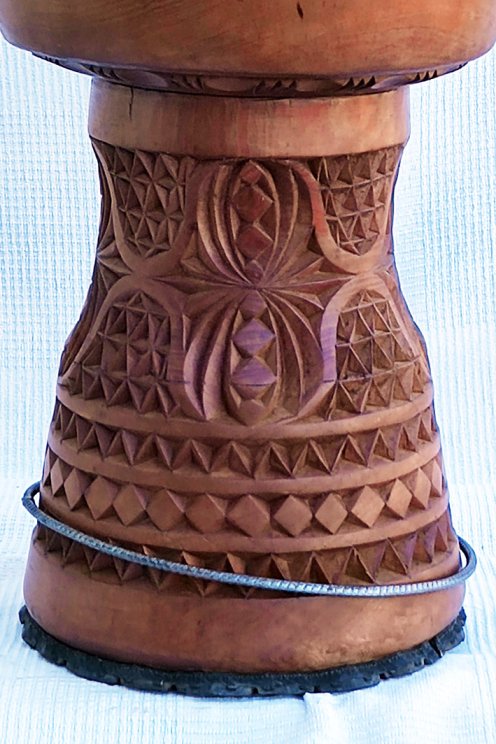 Mahogany (djala) Guinea djembe shell - High end djembe