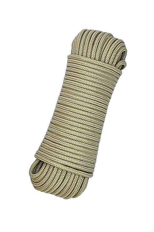 Braided rope with core Ø5 mm beige 20 m - Djembe drum rope