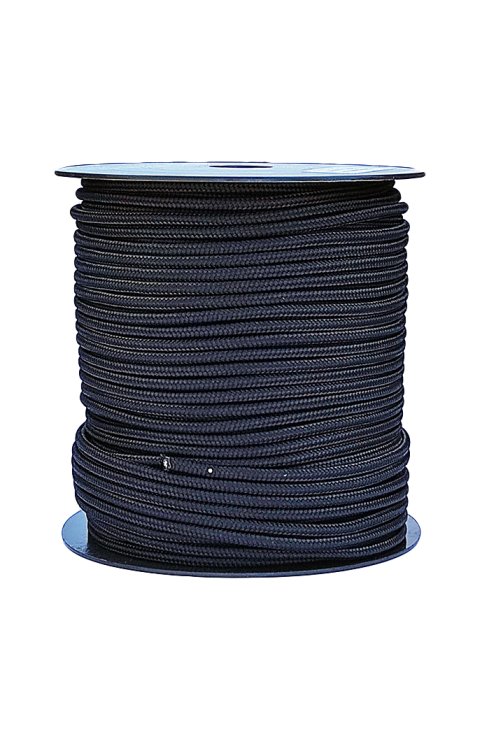 Braided rope with core Ø5 mm navy blue 100 m - Djembe drum rope