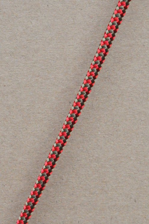 Ø5 mm djembe halyard (herringbones, brass / red, 100 m) - Rope for djembe drum