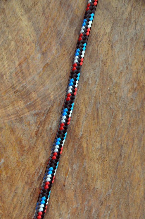 Black / France tricolour Ø5 mm pre-stretched rope for djembe drum - Djembe rope