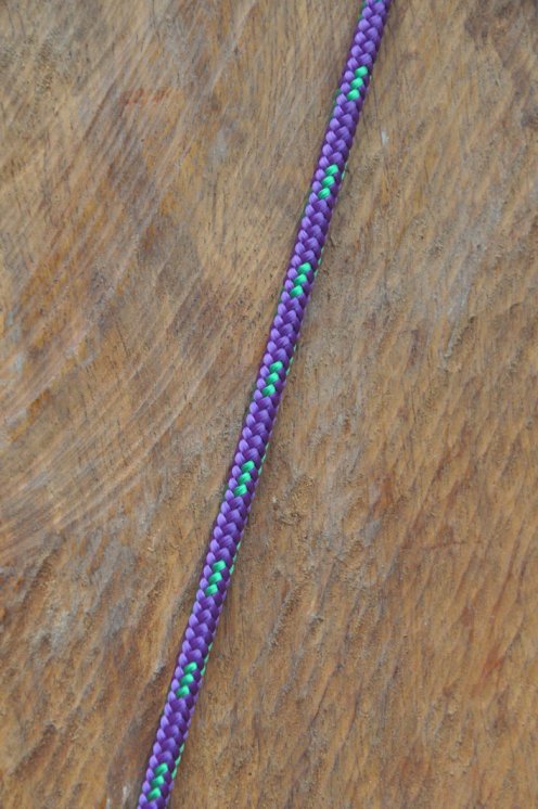 Ø4 mm violet / green prestretched polyester rope for djembe drum - Djembe rope