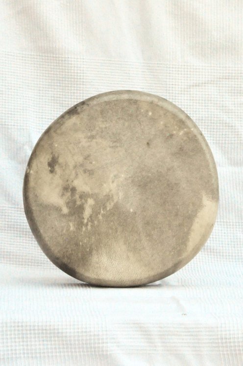 Shamanic ritual drum (shaman drum) with deer skin