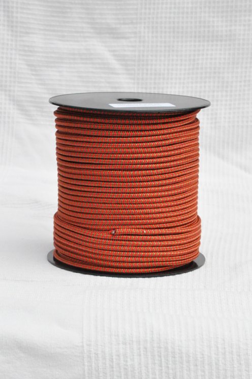 Ø5 mm djembe halyard (herringbones, brass / red, 100 m) - Rope for djembe drum