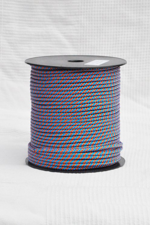 Ø5 mm djembe halyard (helix, copper / blue, 100 m) - Rope for djembe drum