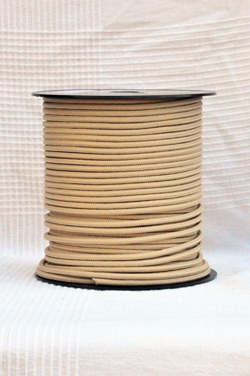 Beige Ø5 mm pre-stretched rope for djembe drum - Djembe rope