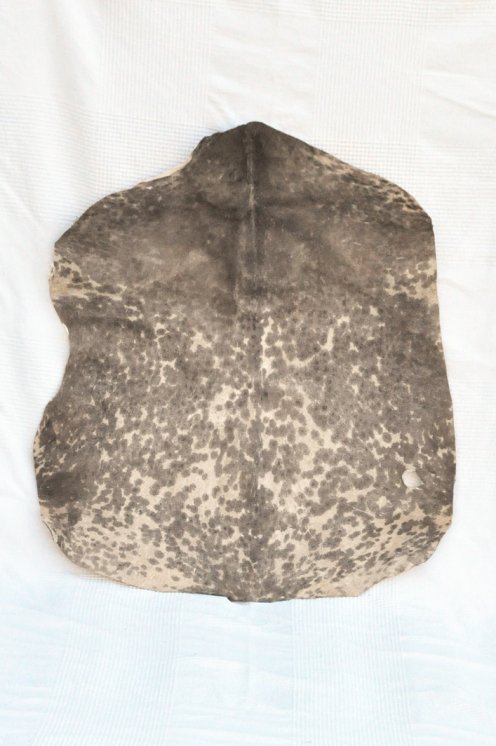 Very thick spotted white Sahel goat skin - Djembe drum skin