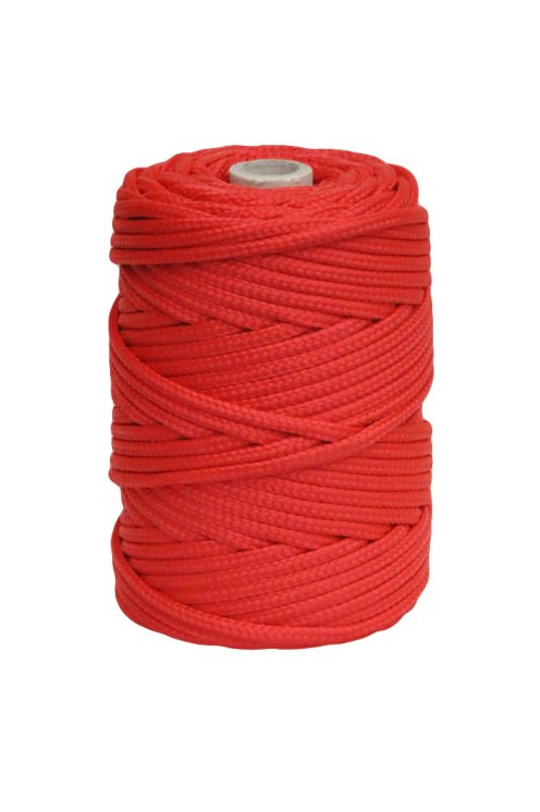 Red Ø6 mm braided rope for djembe drum - Djembe rope