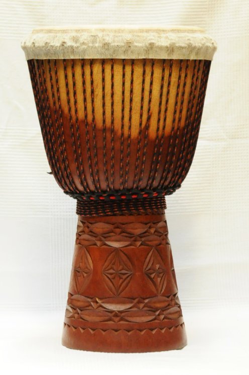Large Top Guinea djembe mahogany: buy Guinean djembe (acajou, djalla)
